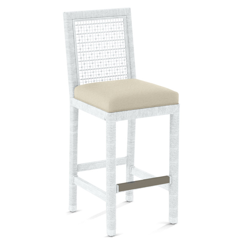 Pine Isle Bar Stool, Oatmeal Crypton Performance, Celery