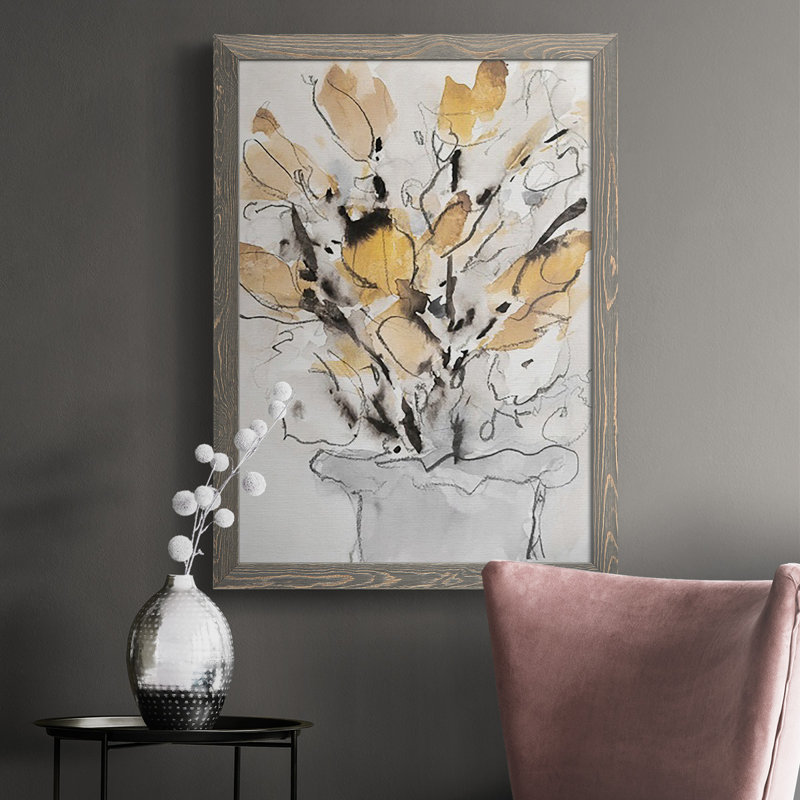 «Seasonal Gatherings II», reproduction d'art sur toile simple, H 43,5 po x l 31,5 po x P 1 po, gris