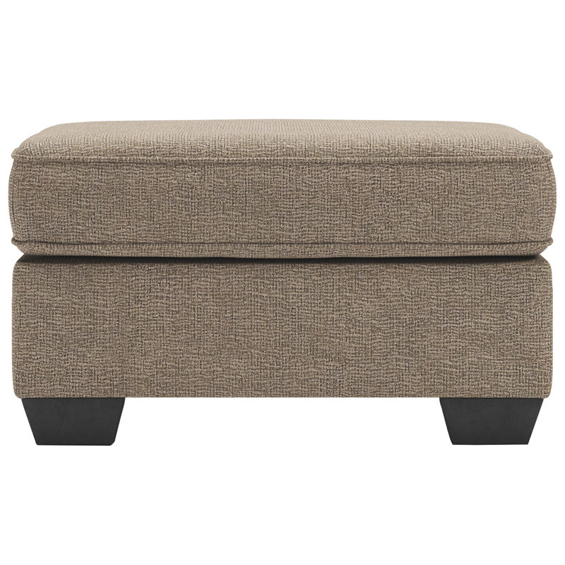 Greaves Upholstered Ottoman, Light Brown