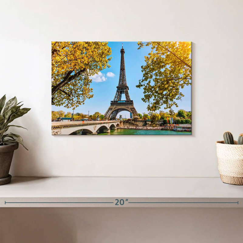 Paris Eiffel Tower In Spring, 8" H x 12" W