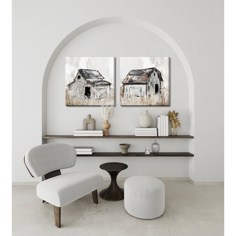 «Neutral Barn I», art mural sur toile