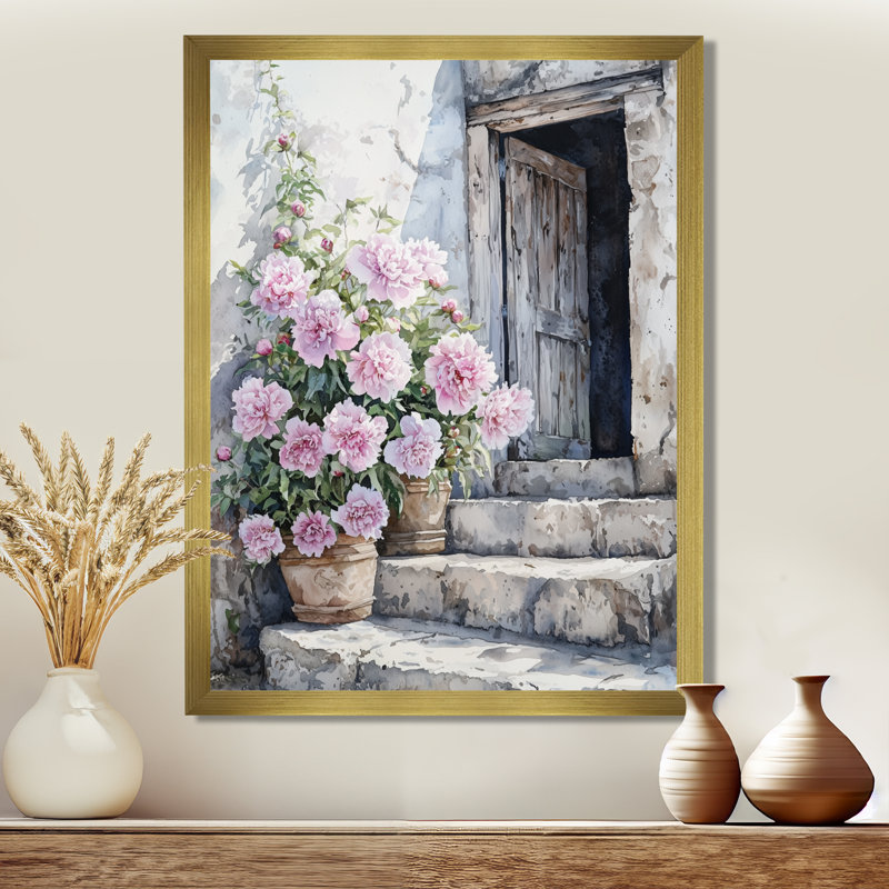 Boarstall - Décoration murale florale, H 32 po x l 24 po, Toile tendue, Does Not Apply