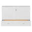 Lit escamotable avec tiroirs et ports USB, structure de poulie