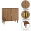 Buffet 31,3 "en bois avec tablette réglable