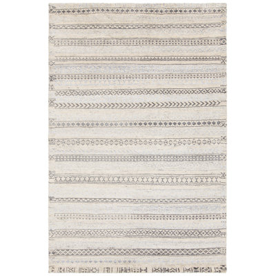 Isla Hand-Knotted Cream/Gray Area Rug
