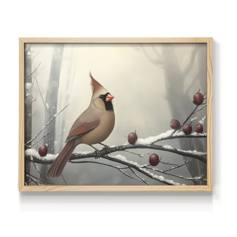 Art de Noël - CMVI - Reproduction encadrée - Restickable, H 22 po x l 28 po, Naturel