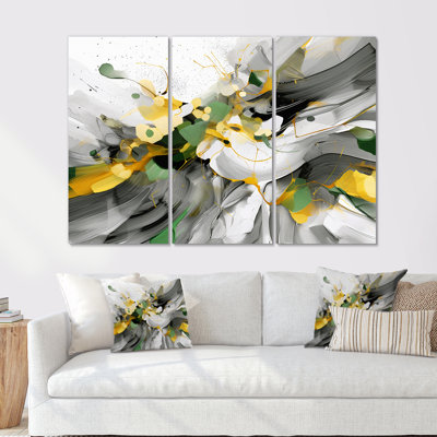 Dynamic Waveforms - ensemble d'art sur toile scandinave