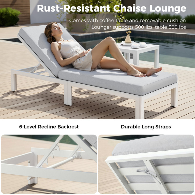 13 Pieces Modern Aluminum Patio Furniture Set With Natural Gas/Propane Firepit Table, Outdoor Modular Sectional Conversation Set With Patio Chaise Lounges