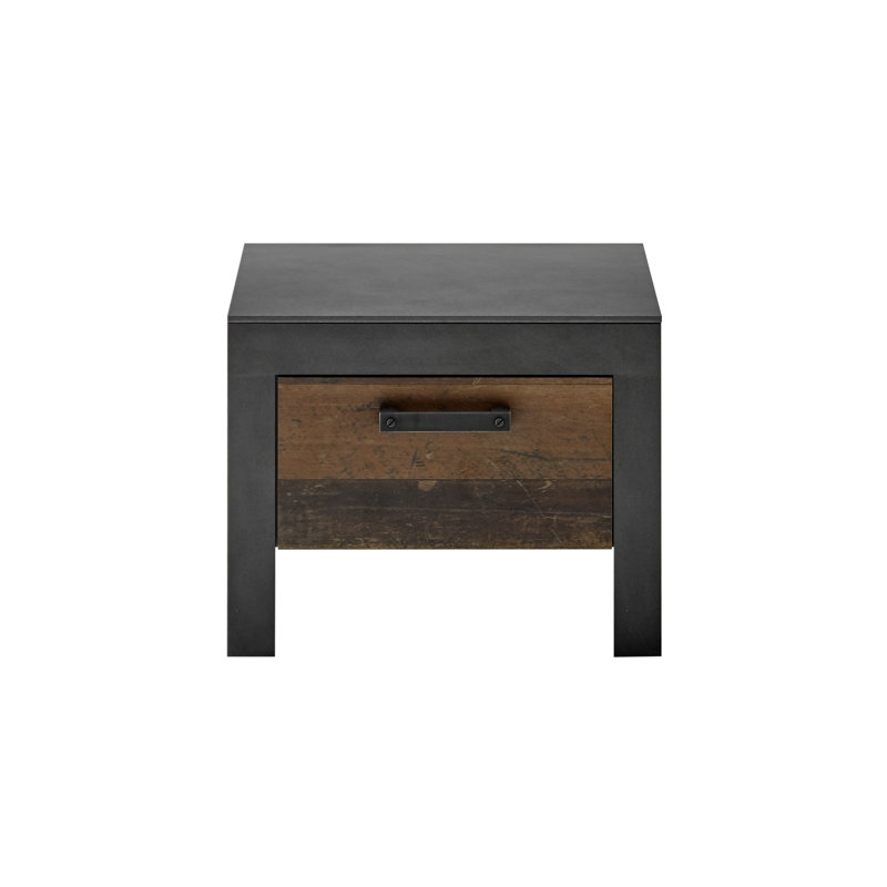 Hinik 55cm W Engineered Wood Bedside Table
