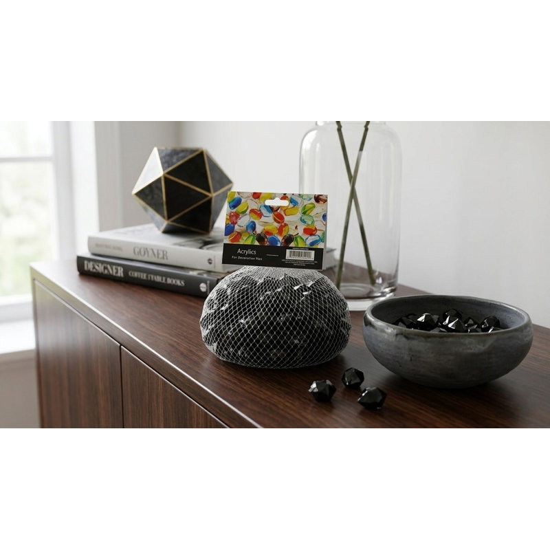 Lomanto Abstract Vase Filler, Black