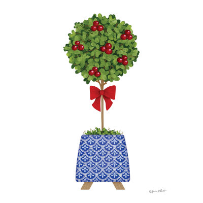 «Topiaire de Noël sur toile» par Annie Lapoint, reproduction
