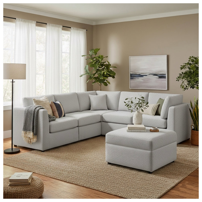 Canapé modulaire 6 pièces Chauncy - Gris