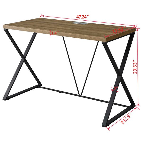 Gracie Oaks Ethin Desk & Reviews | Wayfair