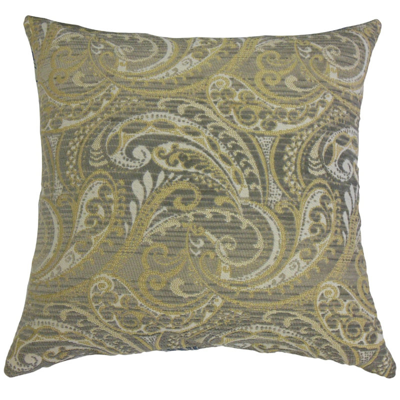 Coussin Sahalie à motif cachemire, 18 po x 18 po