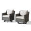 Ensemble de 2 chaises longues en rotin et osier Harperayne-978942664