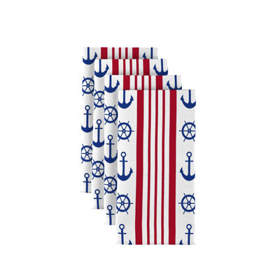 Polyester Nautical Square Napkin