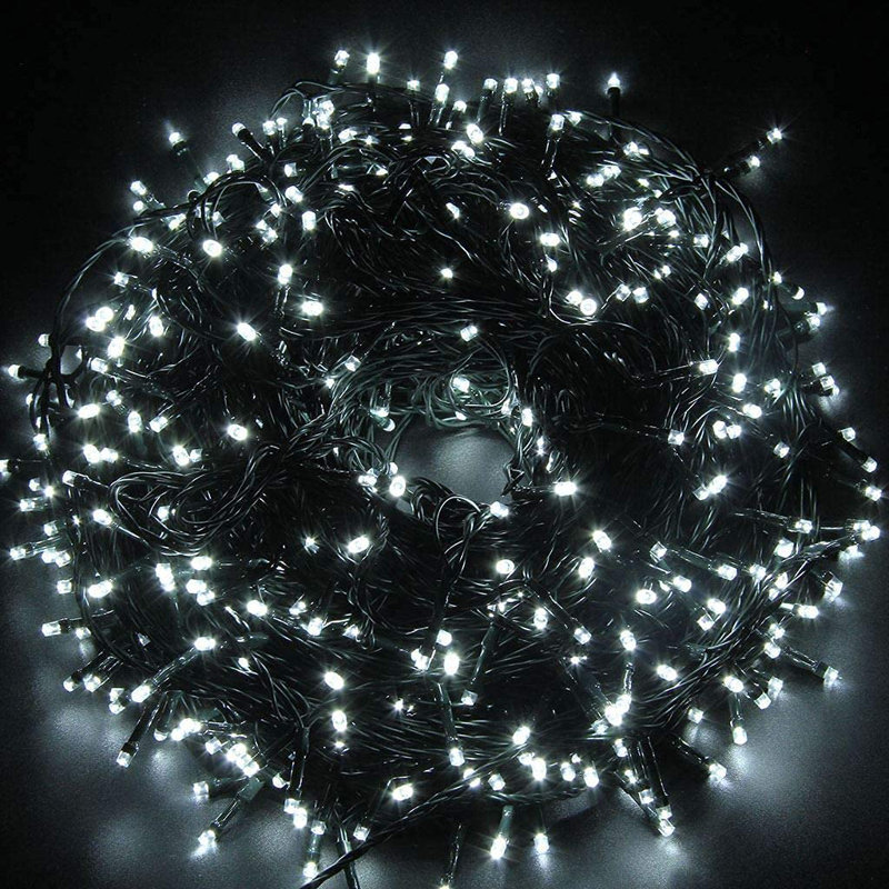 LED Indoor / Outdoor String Lights, Cool White, 3cm H x 8cm L x 4cm D