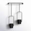 Ensemble de 2 pots à fleurs suspendus en métal Clemensia-94870677