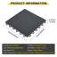 Paquet de 50 tuiles de plancher de garage emboîtables 12 po x 12 po, texture double antidérapante pour garage, sous-sol, atelier, vestibule, gymnase à domicile-130165698