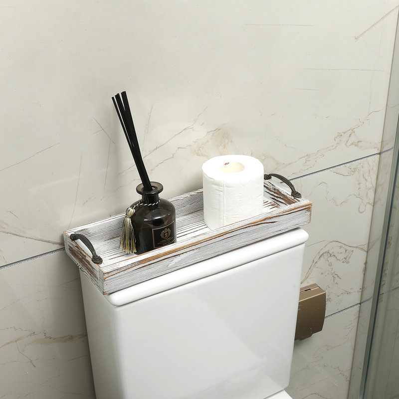 Bathroom Accessory Tray, White