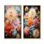 «Mums Organic Flow Curved Stems» - ensemble d'art mural sur toile Mums-1793315296-1793315303