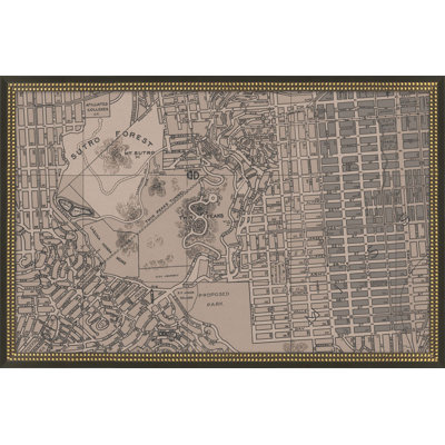 San Francisco Vintage Grid Map H Wall Art & Signage by Thom Filicia