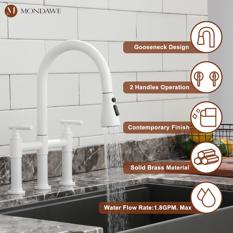 Robinet de cuisine Mondawe, Blanc