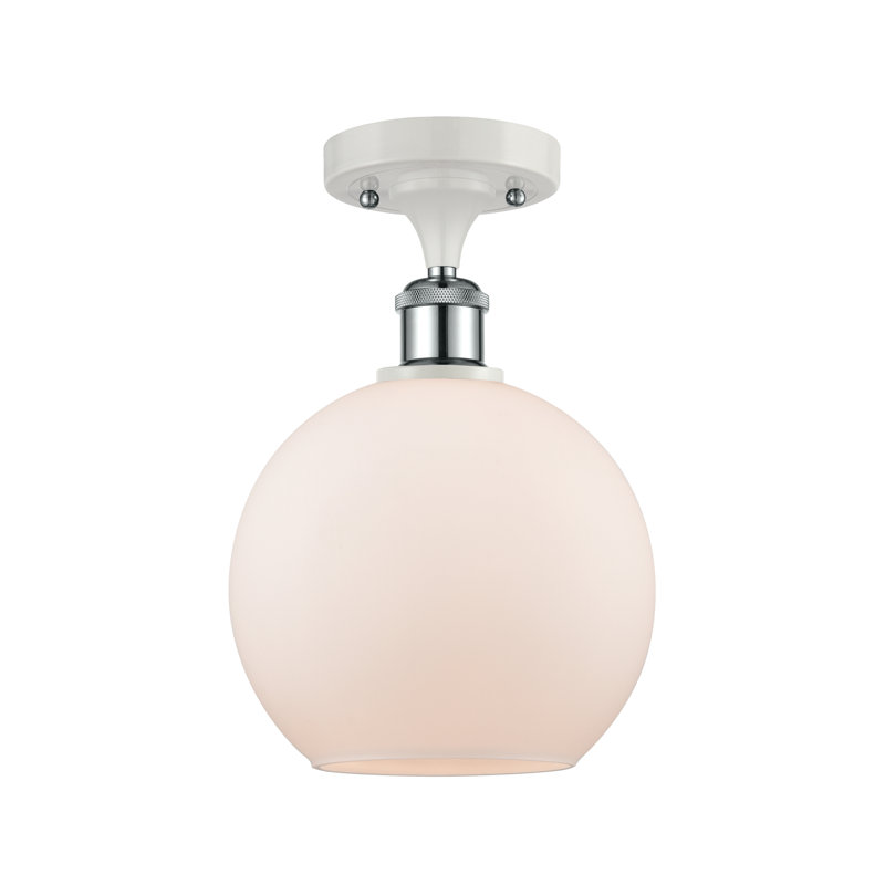 Plafonnier semi-encastré 1 lumière 8 po Cindi, Ampoule non incluse, Bullé