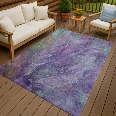 Machine Washable Indoor/Outdoor Emelia ACN2308 Abstract Rug