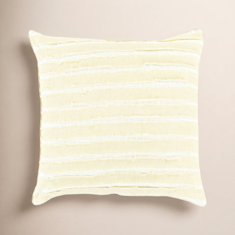 Housse de coussin en lin Lorena, H 20 po x l 20 po x P 4 po, Olive, Duvet