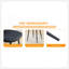 Chaise de luxe simple luxueuse - ensemble de 4 chaises de salle à manger en lin et coton noir à haute résilience avec pieds en métal noir.-1128496180-1128496182