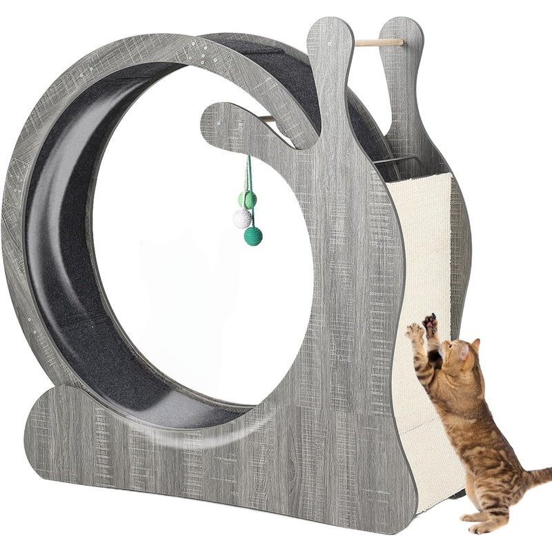 Scratching Post, Grey, 110.6cm H x 35.5cm W x 116cm L