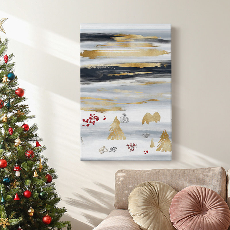 Art des Fêtes de Noël - Toile tendue avec châssis CLVII, H 48 po x l 32 po