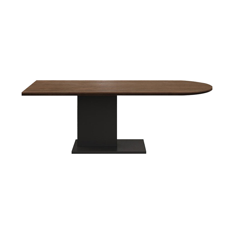 Table de salle à manger en bois massif noisette, H 29,53 po x L 55,12 po x l 31,5 po