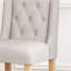 Tabouret de comptoir contemporain capitonné à oreilles 27 pouces, ensemble de 2-1999505427