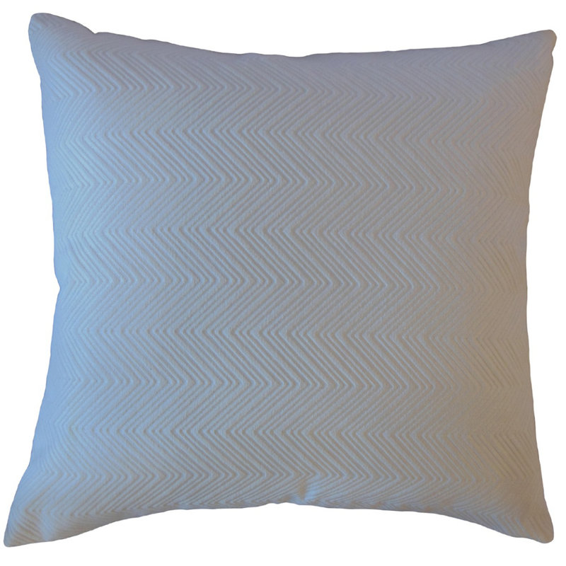 Coussin Raman, 18 po x 18 po, Gris, Coussin décoratif