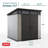 Keter Artisan 7x7 ft. Modern Durable Resin Outdoor Storage Shed With Floor and Double Doors for Garden Patio Furniture and Tools, Grey