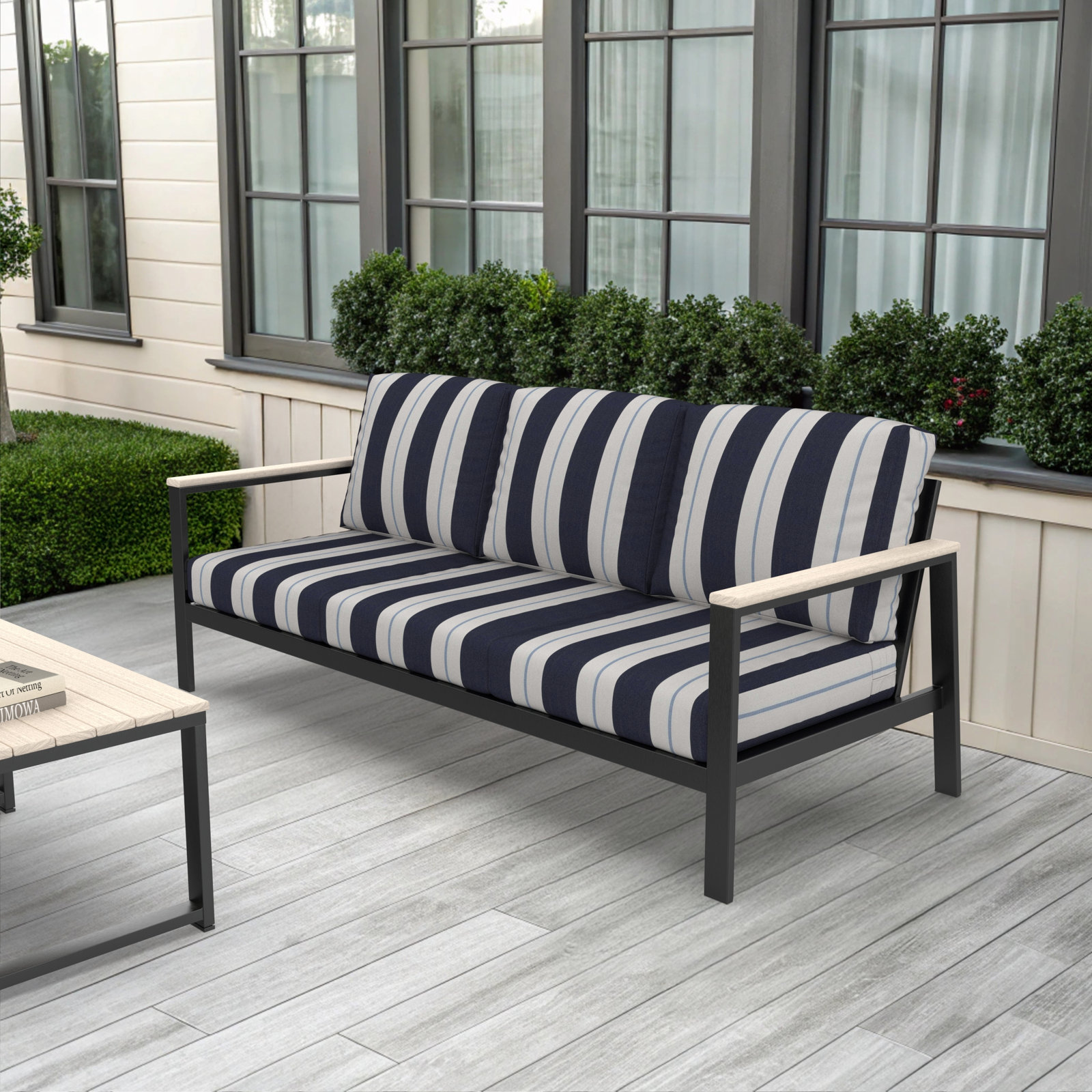 Townsend 80" Sunbrella® Patio Sofa, Sunbrella® Relate Harbor, Yes, Seashell