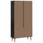 Solid Pine Wood Rectangle Accent Cabinet