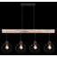Iowa 4 - Light Black Cluster Pendant