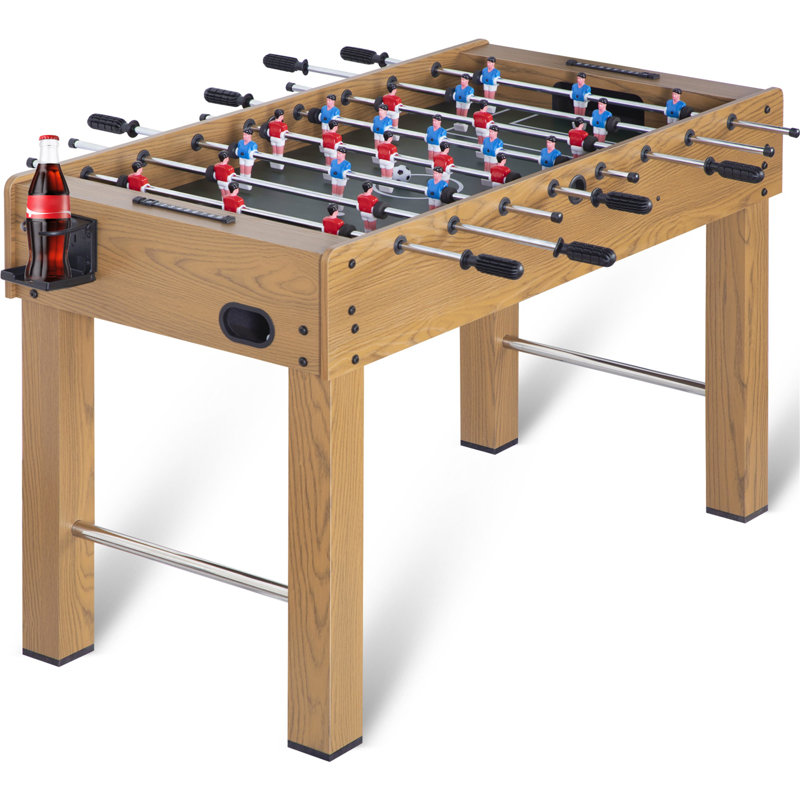 RayChee 48'' L Foosball Table with Telescopic Rods, Wood Grain