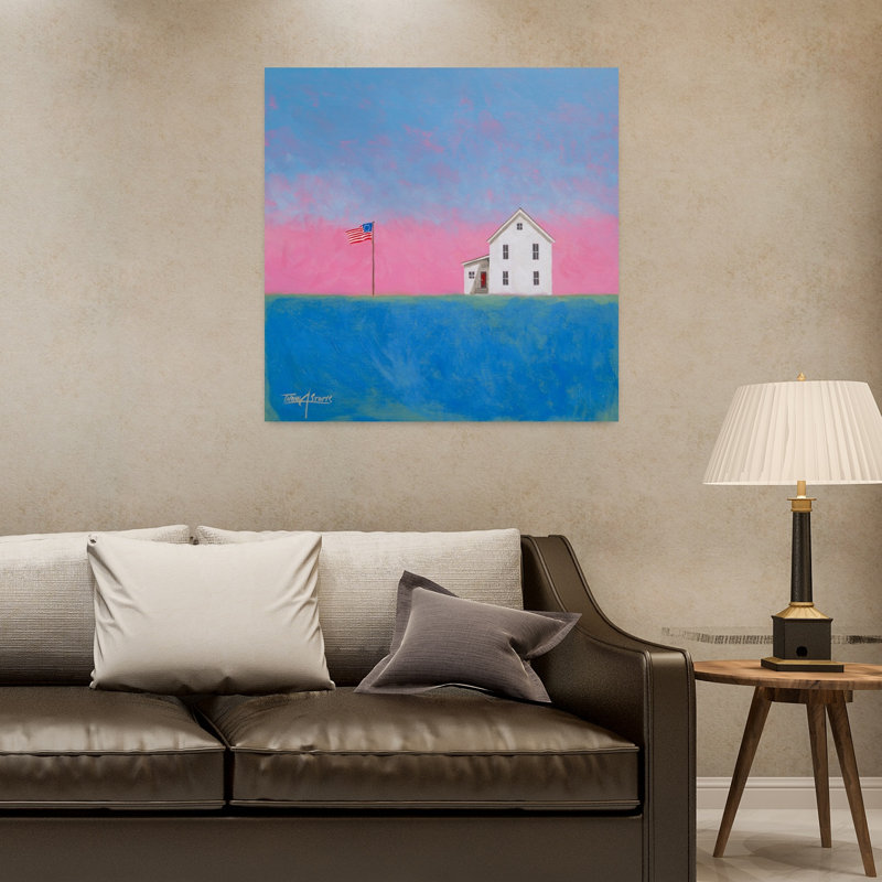 Echoes I, art abstrait contemporain, paysage, H 32 po x l 32 po