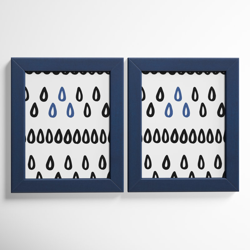 Ensemble de cadres photo Fernald, 24 po x 36 po, Bleu