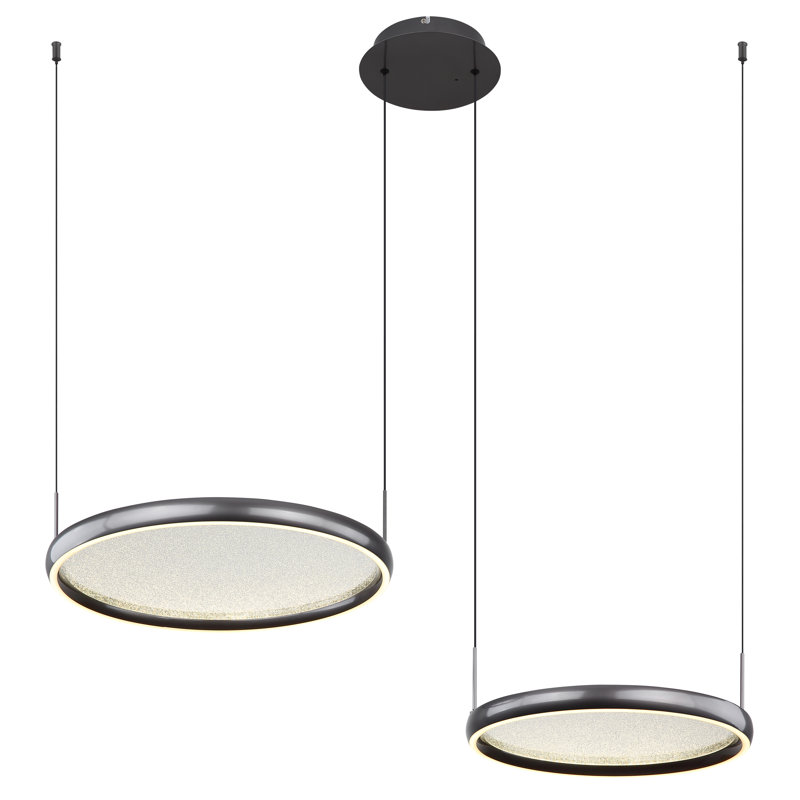 Deiontay 1 - Light Matte Black LED Pendant