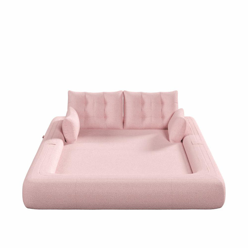 Boneless 78.7'' Upholstered Convertible Sofa