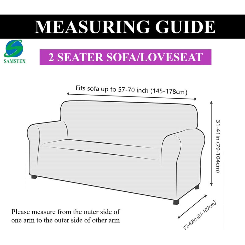 Outdoor Patio Sofa Cover, White