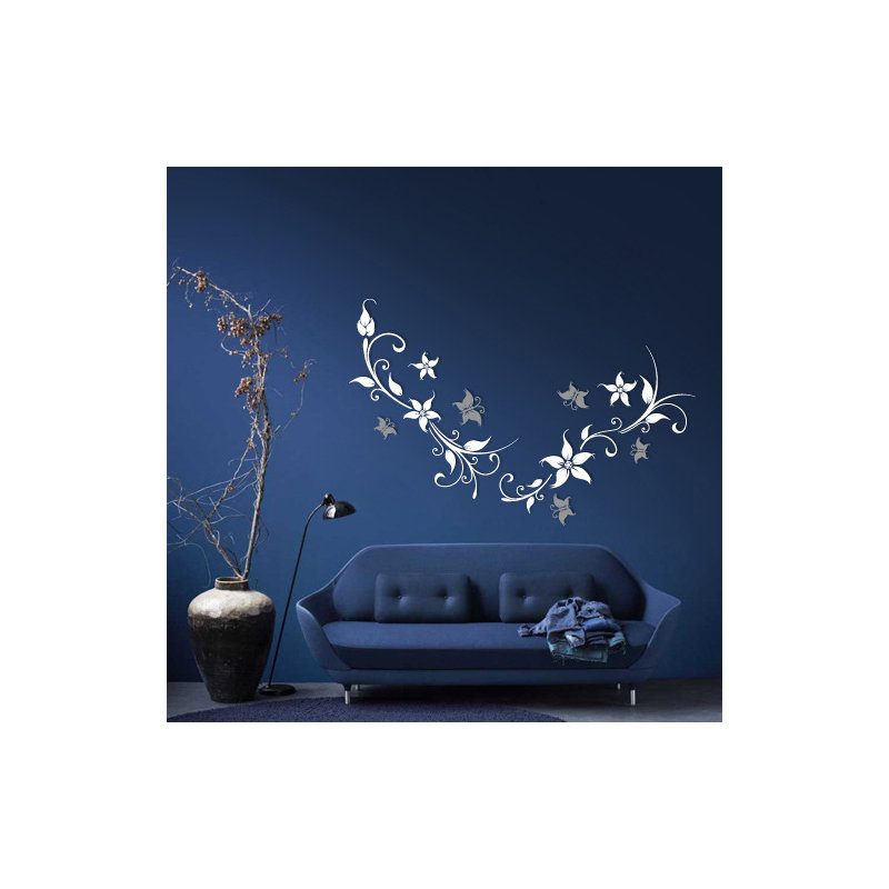 Plants & Flowers Wall Decal, 60cm H x 90cm W x 0.2cm D