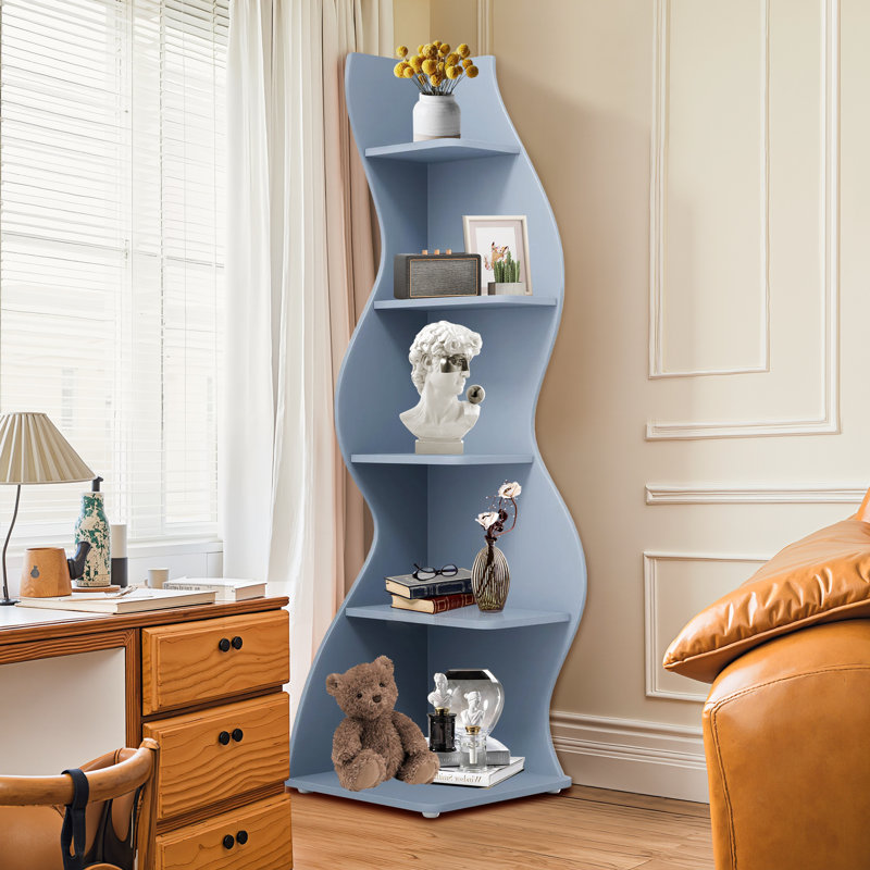 Coin Huizenga avec tablettes ouvertes, Bleu, 1