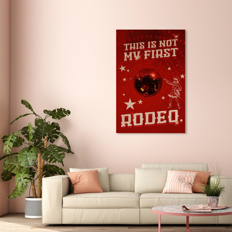 Not My First Rodeo - Impression sur toile, Toile tendue, Pas de tapis, H 54 po x l 36 po