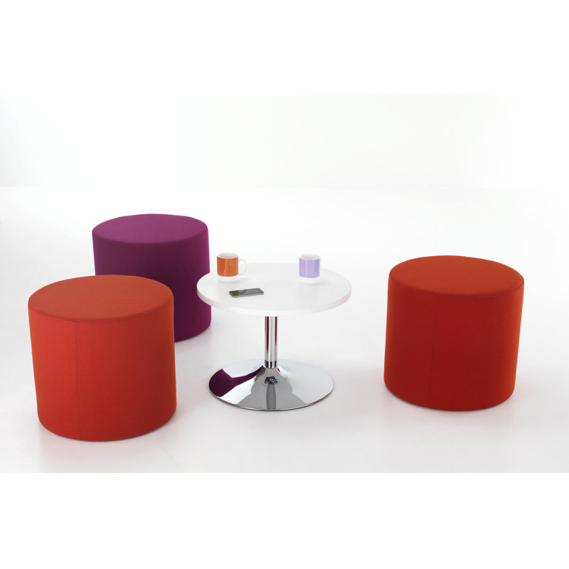 60cm Circle Conference Table, White
